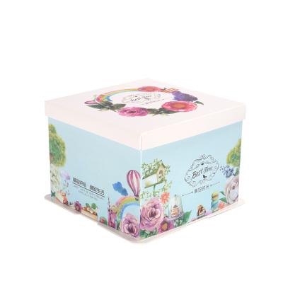 China Recycled Materials 2021 Creative Loaf Size Cake Boxes Heavy Duty Box For Cake Paper Boxes For Cupcakes And Cakes Custom Printed Heavy Duty for sale