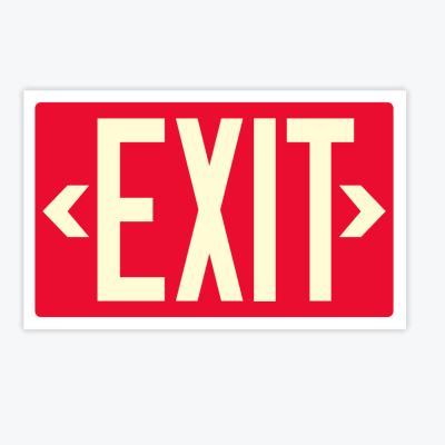 China RED Fluorescent Exit Sign Exit Sign Metal Fluorescent Exit Signs for sale