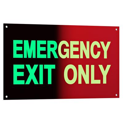 China EXIT Sign No Exit Sign Fluorescent Metal Sign Outdoor Battery Fluorescent Exit Signs for sale