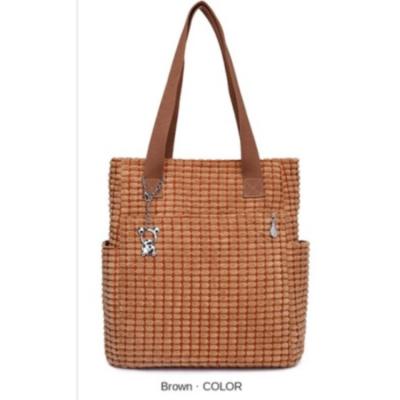 China Other Luxury Personality Weave Shoulder Bag Women Knitting Tote Handbag for sale