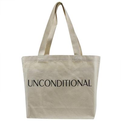 China Reusable Customized with company logo durable shopping canvas crossbody wine cotton packaging oversized tote bag for sale