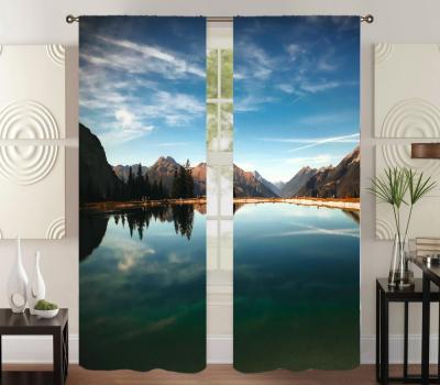 China High Quality Customized Digital Blackout Model 3d Printing Bedroom Curtain for sale