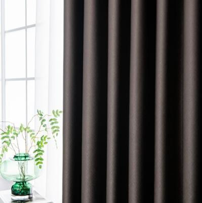 China High Quality 100% Blackout Sun Block Emboss Curtain Fabric Blackout Curtains For Bedroom Home Curtain Window for sale