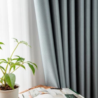 China 100% Blackout Blackout Sun Block Emboss Curtains For Living Room Window Drapes Blackout Curtain Fabric for sale