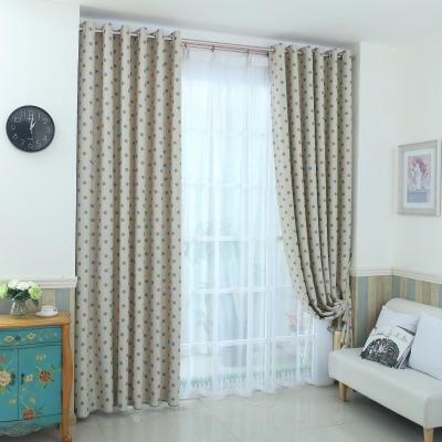 China Wholesale Hot Blackout POS Pattern Transfer Printing Blackout Printing Custom Modern Curtains for sale