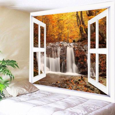 China Customized Simple Print Digital Printed 100% Polyester Fabric 3D Mushroom Wall Hanging Tapestry for sale