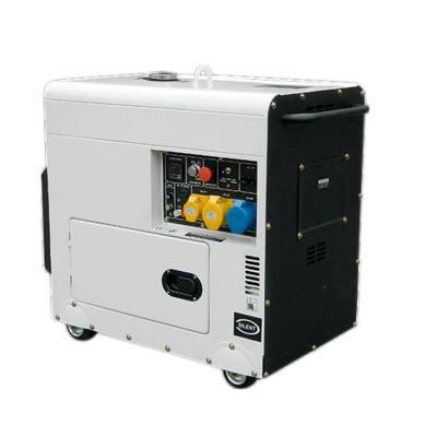 China Factory price air cooling soundproof 5kw diesel generator set KK6500S (normal type) for sale