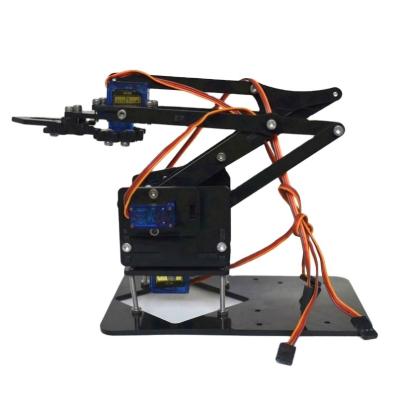 China DIY Acryl Roboterarm Roboter Klauen Kit 4 DOF Achse Spielzeug Mechanischer Griff Manipulator zu verkaufen