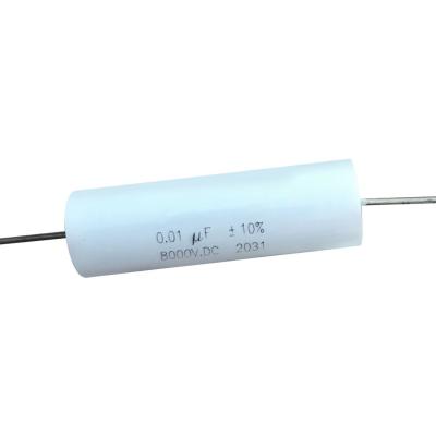 China 0.01UF 8000V DC Ultra-High Voltage Film Capacitor Spanning Backup Capacitor 8000V 50*16MM High Frequency Capacitor Te koop