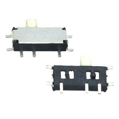 China Interruptores de cambio de tirón de siete pies MSK-12C01-07 (1P2T) interruptor de deslizamiento 7Pin SMD Power Mico Switch en venta