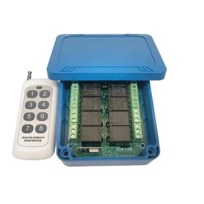 中国 統合回路IC 8 Way リレーススイッチ モジュール 8 チャネル DC 7-27V WiFiZigbee 無線スマートホーム リモコン スイッチ RF 433MHZ 販売のため