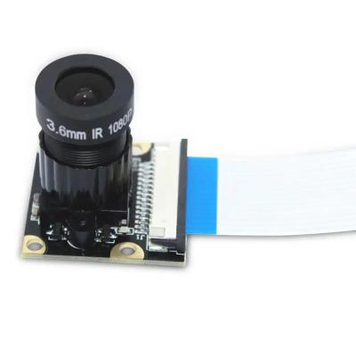 China Integrated Circuits IC For Raspberry Pi 4 3B+ OV5647 Camera Module 1080p 3.6mm Adjustable Focus Video 5MP Webcam Camera Module CSI Interface for sale