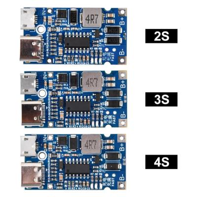 China Integrated Circuits IC High Power Multi-Cell 2S 3S 4S Type-C to 9V12V 4.5V-15V Step-Up Buck Fast Charging Charger Module for 18650 Lithium Battery for sale