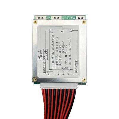 China Integrated Circuits IC 16S 60V 35A Li-Ion Lithium Battery Charge Board with Balance Equalizer Short Circuit Protection Separate Port for sale