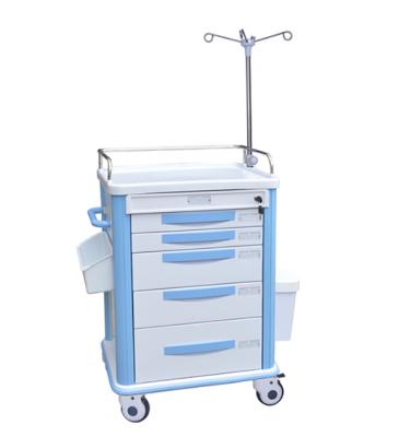 China Hospital Trolley ABS Emergency Equipment Clinic Hospital Trolleys for sale