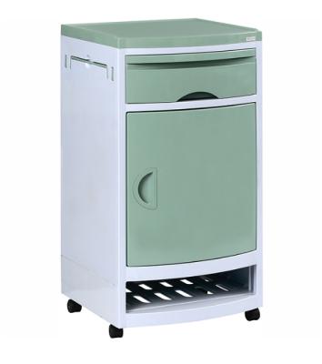 China Plastic Popular Hospital ABS Bedside Medical Cabinet With Wheels for sale