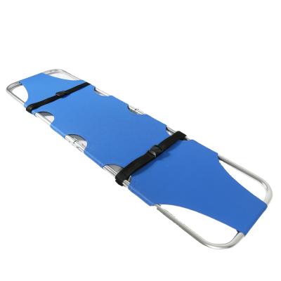 China Aluminum Metal Folding Emerency Stretcher For First Aid Foldable Stretcher Emergency Rescue Stretcher for sale