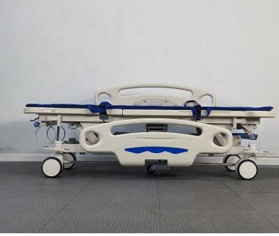 China Metal Hospital Equipment Hydraulic Patient Transfer Medical Bed for sale