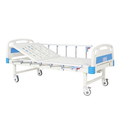 China Metal ABS Single And Double Flip Multi Function Bed Folding Manual Hospital Beds for sale