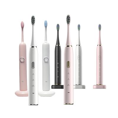 China Fit Multi-speed Radio Charging Electric Toothbrush Set Family High Quality Electric Toothbrush for sale