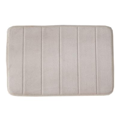 China Solid Color Washable Door Mat Can Be Customized Memory Foam Anti-fouling Bathroom Kitchen Mat Foot Pad Absorbent for sale