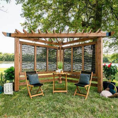 China Easily Assembled Decorative Waterproof Outdoor Wooden Garden Pergola For The Yard Patio Pergolas Garden Gazebo for sale