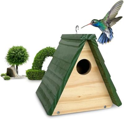 China Wholesale High Quality Outdoor Wooden Bird House Windproof Aviary For Hanging Outdoor for sale