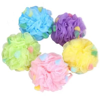 China All Natural Mesh Body Clean Exfoliating Bath Shower Flower Sponge for sale