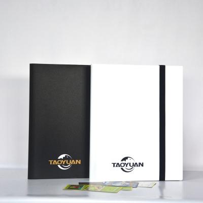 China Durable Elastic Band Kpop Game Trading Card Binder PP Covered Pocket 9 Custom Factory Produced Holds 360 MTG YGO Cards for sale