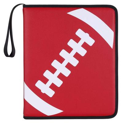 China Eco-Friendly Football Binder Compatible With Trading Cards, Sports Cards Collectors Album With 30 Premium 9-Pocket Pages, Holds Up To 540 Card for sale