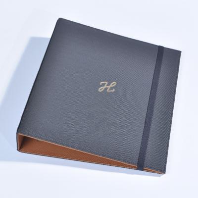 China Office/Meeting/School Custom Leather Material Folder/2 Pocket Folders Made in India Top Frame Portfolio Shenzhen 1000PCS 5 Days for sale