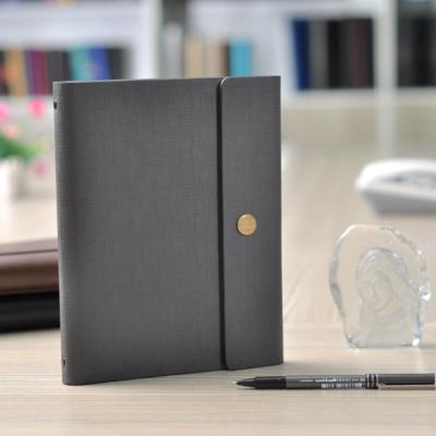 China BWB-47 Hardcover PU Cover Planner Leather Diary/Leather Agenda Planner with Ring Binder/Loose Notebook for sale