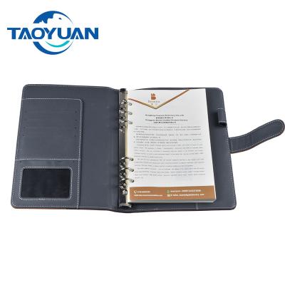 China Binder Notebook 6 Ring Binder Notebook Cover File Presentation Folder Executive Use A5 Metal Office Diary, Presentation Folder 1pc/polybag for sale