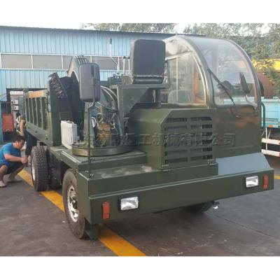 China Hotels 360 Degree Rotating Truck Mounted Wheeled Excavator Small Excavator Transport Dump for sale