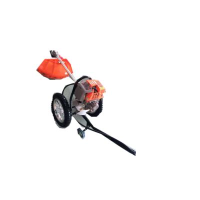 China Portable 2-Stroke Hand Push Gasoline Grass Trimmer Mowing Machine for sale