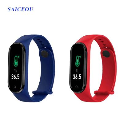 China MP3 smart color screen smart bracelet BT4.0 AI health playback M4 fitness tracker watch bracelet for sale