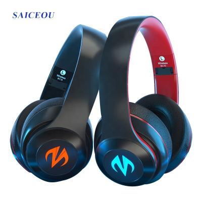 China OEM Wholesale Cheap Headset Foldable Head Wireless Phone Earpiece Mobile Wireless Earphone With Microphone for sale