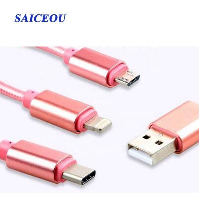 China COMPUTER Multi Ports USB Adapter Charging 2 in 1 Cable 3 in 1 and 4 in 1 USB 3.0 to Type-C Connector Cable Line for Android for sale