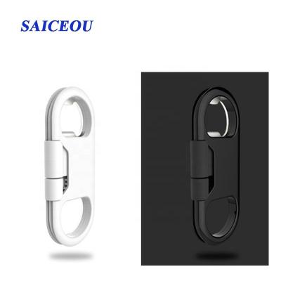 China Current 2.1A Fast Transmit Bottle Opener Innovative Key Chain USB 2.0 Charging Data Cable for sale