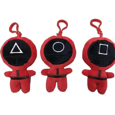 China The Squid Charm Llavero Fashionable Custom Designer Doll Designs Designer Plush Doll Korean Game Red Key Chain Pendant for sale