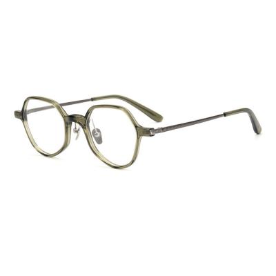 China For reading glasses 2022 new glasses frame pure titanium + plate ultra light glasses frame myopia glass frame for sale