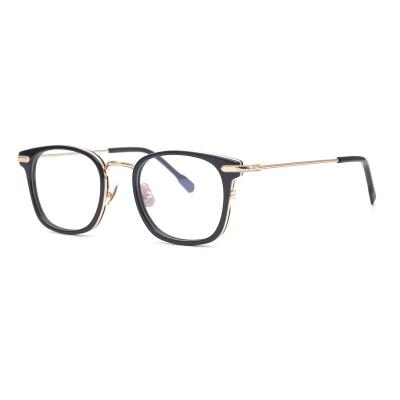 China For Reading Glasses Popular Selling Styles Electroplate Black Optical Frame Titanium High Quality Glass Frame Quality Assurance for sale