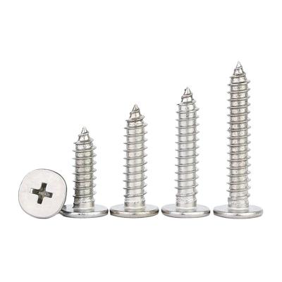 China CA Flat Flat Head Stainless Steel Galvanized Tapping Screws M2M3M4M5M6 for sale