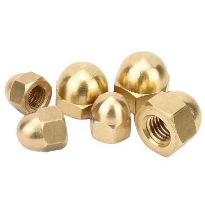 China M3-M20 Corrosion Resistant Brass Pan Lid-Shape Nut GB923 for sale