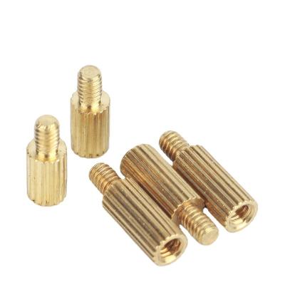 China Pan Copper Stud, Screw, Knurled Copper Single Head Single Pass Round Camera Security Copper Studs for sale