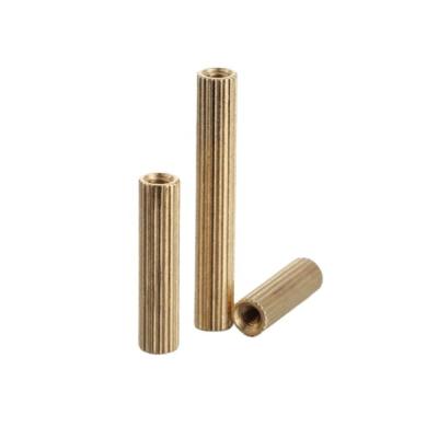 China Pan column double pass knurled copper monitor and prevent isolation copper circular knurling double pass column for sale