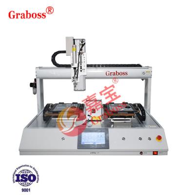 China Building material shops desktop type four-axis linkage automatic productive vacuum-air safety screw machine used for assembly unit of iPhone for sale