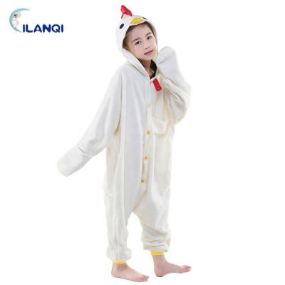 China Hot Selling Cute Chicken QUICK DRY Animal Onesie Kids Pajamas For Kids for sale