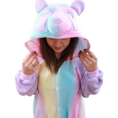 China Panda Animal Onesie Pajamas With Full Body Warm Cute QUICK DRY Good Price Colorful Sesame Street Pajamas for sale