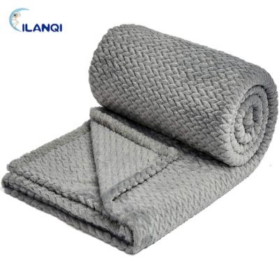 China Anti-pilling Wholesale Custom Cheap Soft Fleece Blankets Bulk The Fleece Blanket Bulk for sale